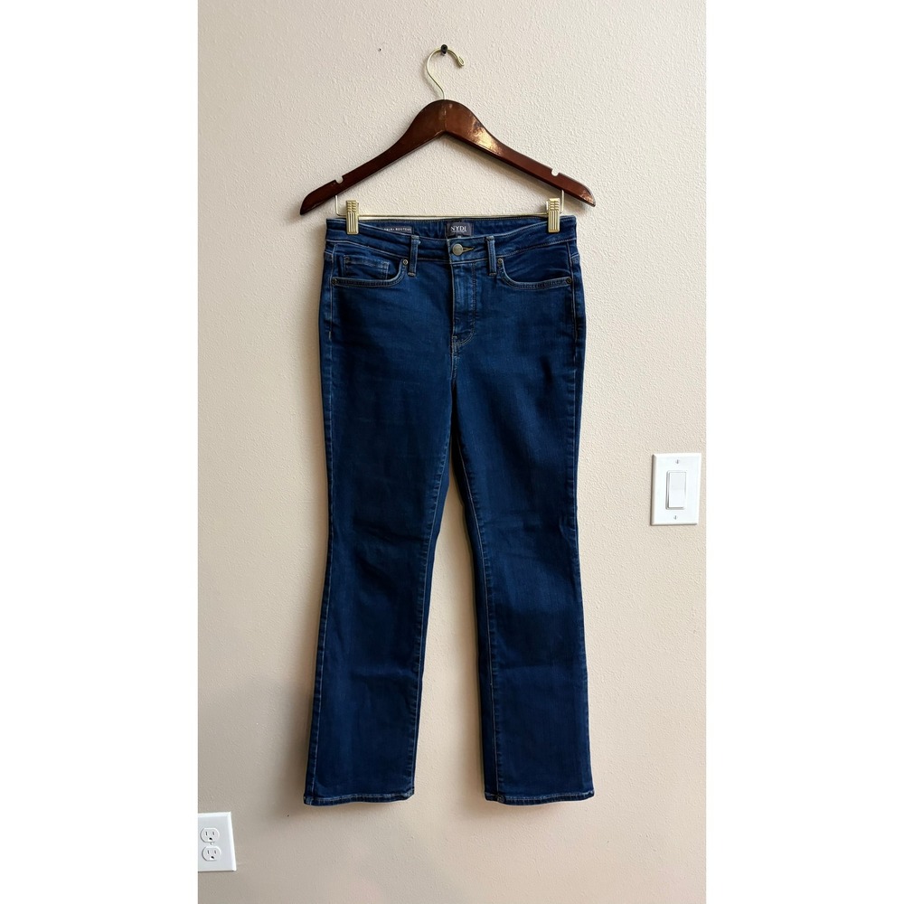 NYDJ Barbara Bootcut Jeans 8P Dark Wash Denim Petite Stretch Everyday Classic‎